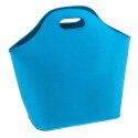 LaFiore24 Filztasche Einkaufstasche Damen Einkaufskorb Filz Shopper Zeitungsaufbewahrung Kaminholzkorb mittel gross (Blau)