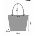 LaFiore24 Filztasche Einkaufstasche Damen Shopper Henkeltasche Allzweck Handtasche Maschinenwaschbar bis 30 Grad