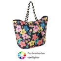 LaFiore24 Shopper Einkaufstasche Blumen Strandtasche Damen Umh&auml;ngetasche
