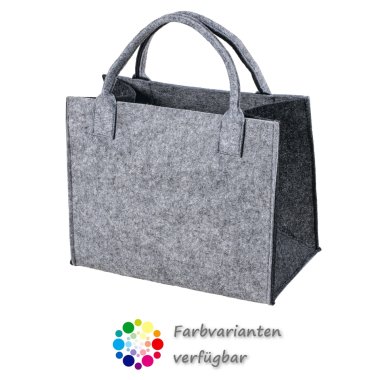 LaFiore24 Hochwertige Filztasche Einkaufstasche Festivalbag