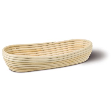 LaFiore24 Gärkorb Brotkorb Körbchen oval lang Brotform Hefeteig, Nachhaltig aus Peddigrohr verschied. Größen 2 Pfund - 1000 Gramm ca. 37 cm