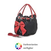 LaFiore24 Italienische Echt Leder Damen Clutch Handtasche Schultertasche Vintage 50 mintgr&uuml;n-wei&szlig;